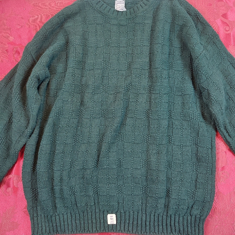 Tony lambert design group sweater vintage Green New